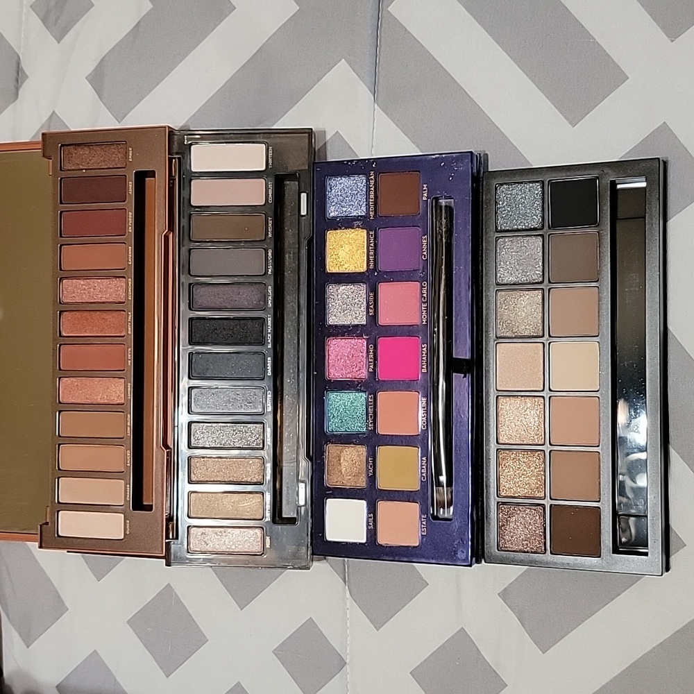 ANASTASIA BEVERLY HILLS URBAN DECAY NAKED SMOKY AND HEAT SMASHBOX FULL EXPOSURE